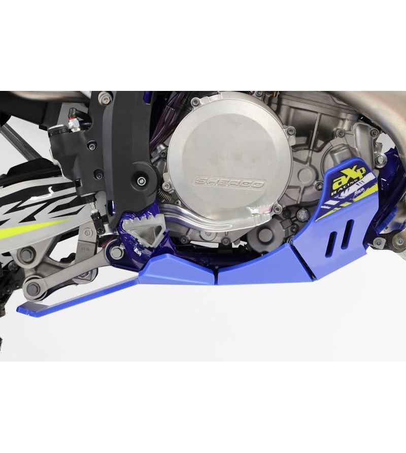 AXP Ποδιά Κινητήρα με Προστασία Μοχλικού Sherco SE250, SE300 '14-24'- Blue - Image 3