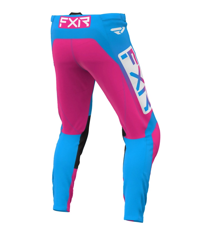 FXR Παιδικό Παντελόνι MX Clutch Cyan / E-Pink 2 FXR Παιδικό Παντελόνι MX Clutch Cyan / E-Pink - Image 2