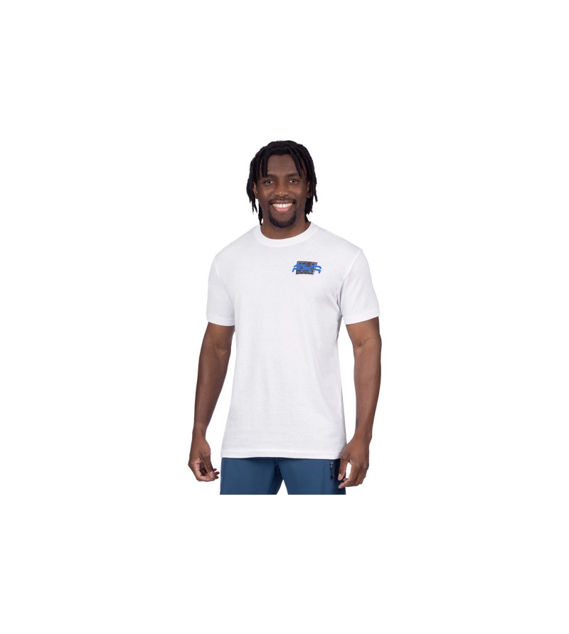 FXR T-Shirt Behind Bars Premium White / Asphalt