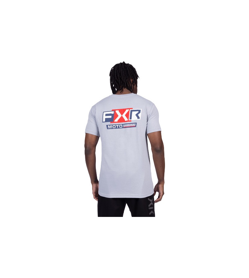 FXR T-Shirt Podium Pro Premium Grey/Red 2 FXR T-Shirt Podium Pro Premium Grey/Red - Image 2