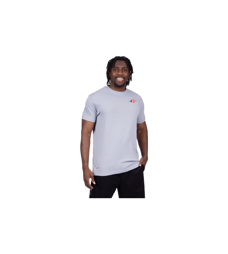FXR T-Shirt Podium Pro Premium Grey/Red 1 FXR T-Shirt Podium Pro Premium Grey/Red