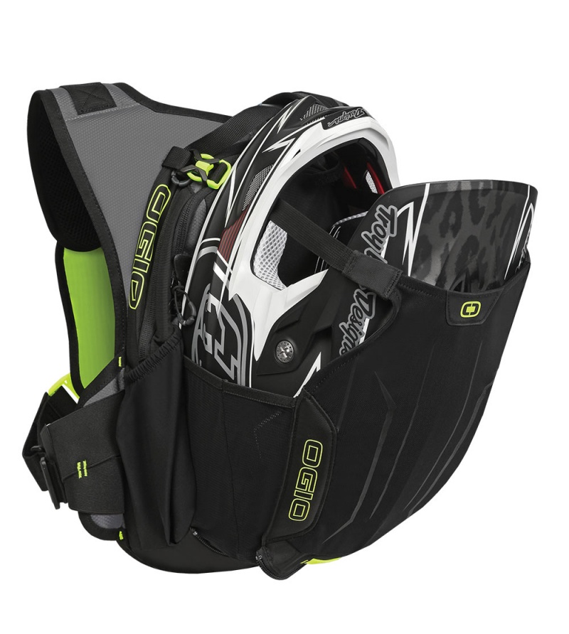 OGIO Baja 2L Σακίδιο Πλάτης με Σωλήνα Νερού και Θήκη Κράνους - Black - Image 2