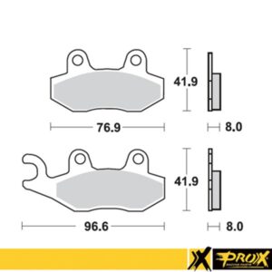 Σετ Τακάκια Μπροστά ProX Kawasaki KDX 200/250 & KX 250/500 & Suzuki DR 350/350 SE & RM 125/250 & RMX 250 & Yamaha YZ 125/250 & W