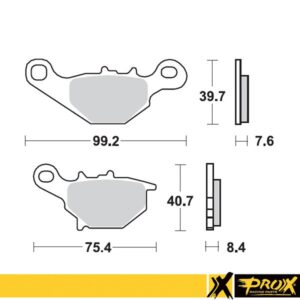 Σετ Τακάκια Μπροστά ProX Suzuki RM 80/85