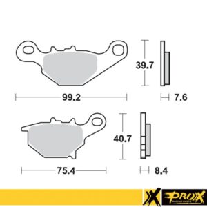 Σετ Τακάκια Πίσω ProX Suzuki RM 85
