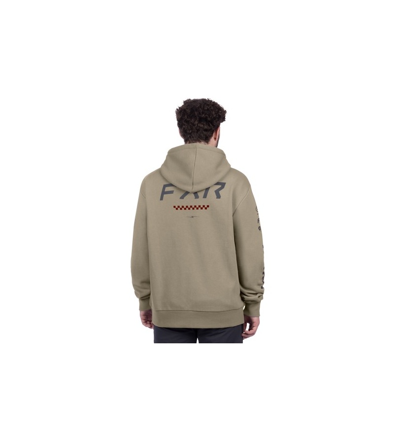 FXR Φούτερ M Stack Βαμβακερό με φερμουάρ Stone/Char - Image 4