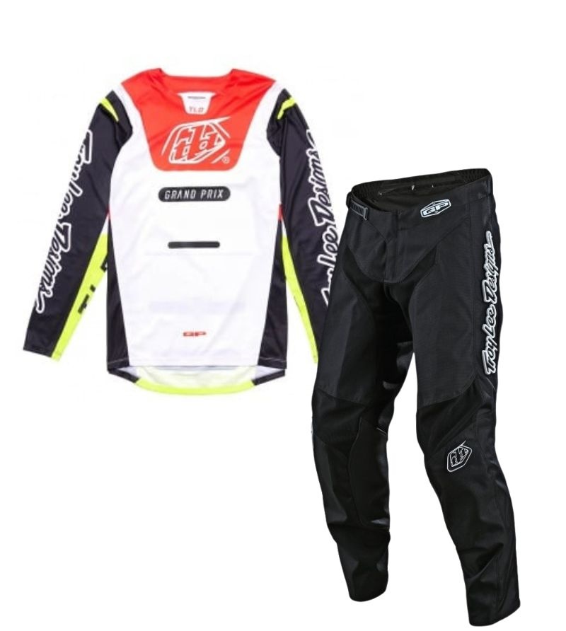 Στολή Youth GP Pro Blends White - Glo Red / GP - Mono Black