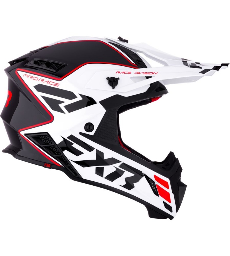 FXR Κράνος MX Helium Κόκκινο / Άσπρο / Μαύρο - Image 3