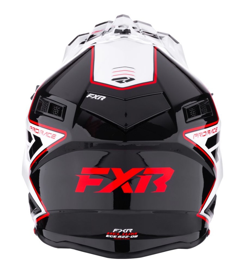FXR Κράνος MX Helium Κόκκινο / Άσπρο / Μαύρο - Image 4