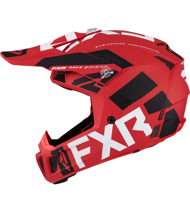 FXR Κράνος Clutch 1250gr. Evo LE (D-Rin)g Red / White / Black - Image 2