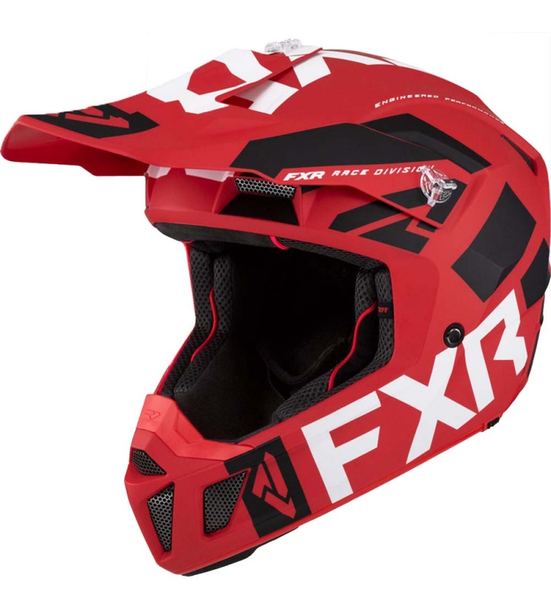 FXR Κράνος Clutch 1250gr. Evo LE (D-Rin)g Red / White / Black