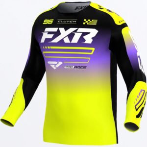 FXR Μπλούζα Clutch MX HiVis / Black / Purple