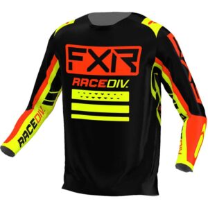 FXR Μπλούζα MX Clutch Pro Black / Nuke Red / Hivis