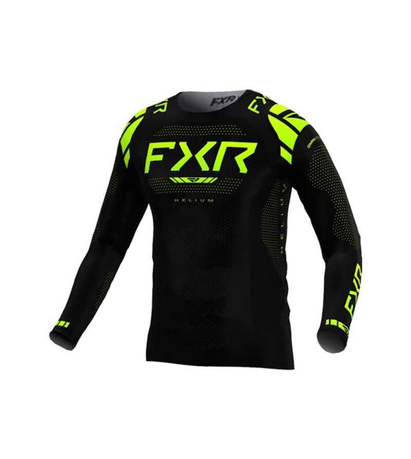 FXR Μπλούζα MX Helium 25.7-Black/HiVis 1 FXR Μπλούζα MX Helium 25.7-Black/HiVis