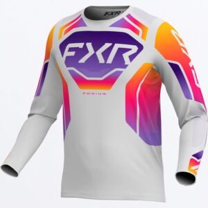 FXR Μπλούζα Podium Relay MX Grey / Purple / Tang