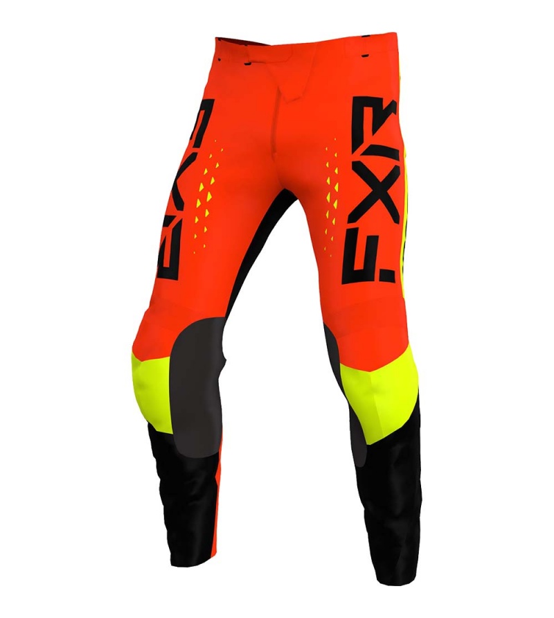 FXR Παντελόνι MX Clutch Pro Black / Nuke Red / Hivis