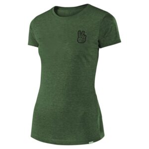 Troy Lee Designs Γυναικείο T-Shirt Peace & Wheelies Olive