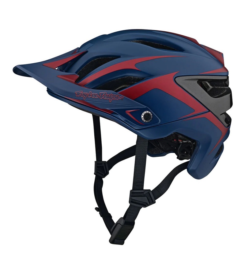 Troy Lee Designs Κράνος A3 ΜΤΒ Fang DK Blue / Burgundy - Image 2