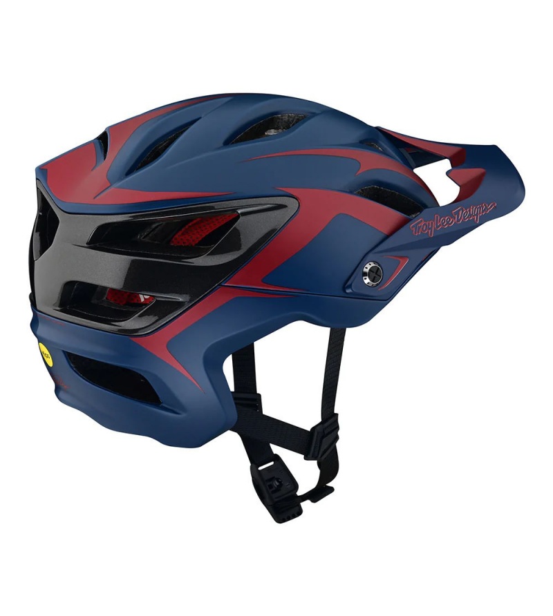 Troy Lee Designs Κράνος A3 ΜΤΒ Fang DK Blue / Burgundy - Image 3