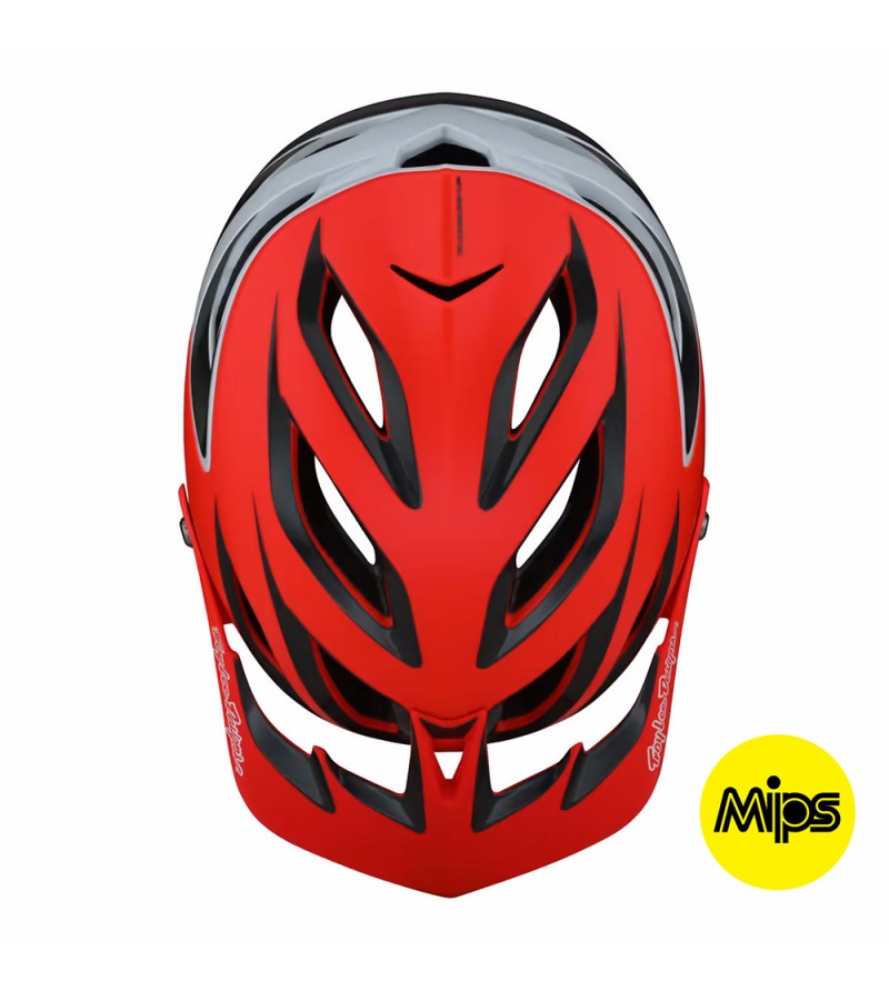Troy Lee Designs Κράνος A3 ΜΤΒ Uno Red 2 Troy Lee Designs Κράνος A3 ΜΤΒ Uno Red - Image 2