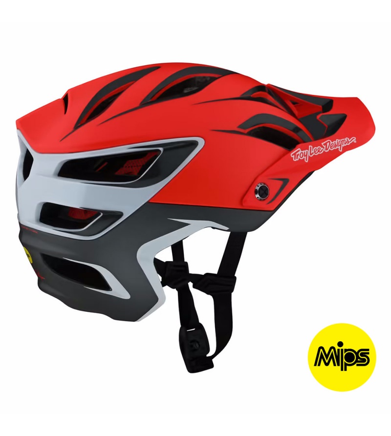 Troy Lee Designs Κράνος A3 ΜΤΒ Uno Red 3 Troy Lee Designs Κράνος A3 ΜΤΒ Uno Red - Image 3