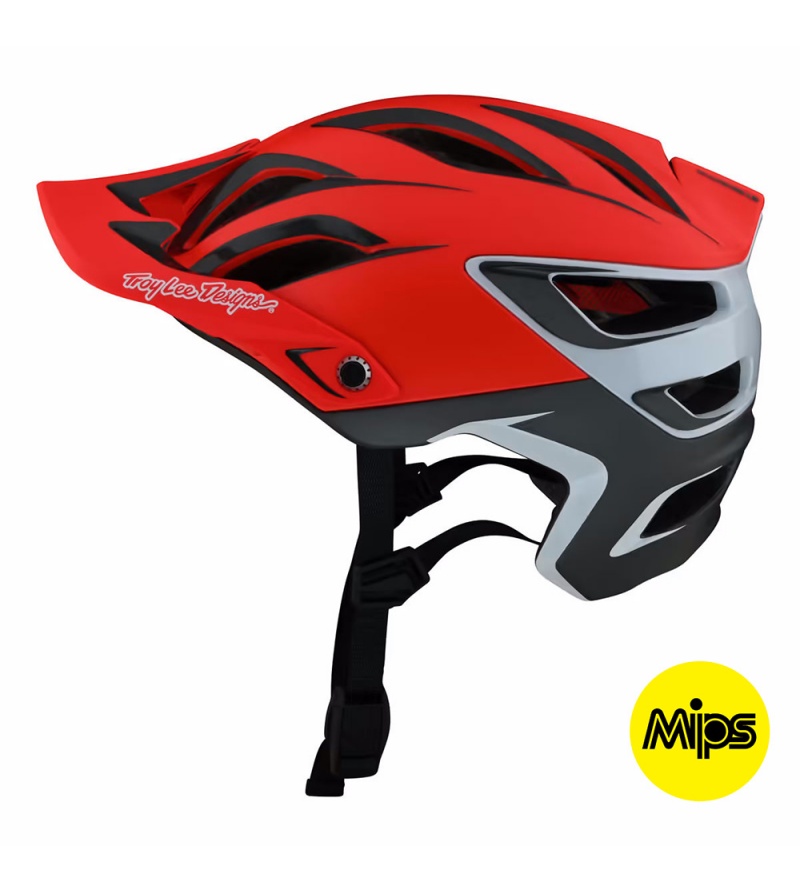Troy Lee Designs Κράνος A3 ΜΤΒ Uno Red 1 Troy Lee Designs Κράνος A3 ΜΤΒ Uno Red