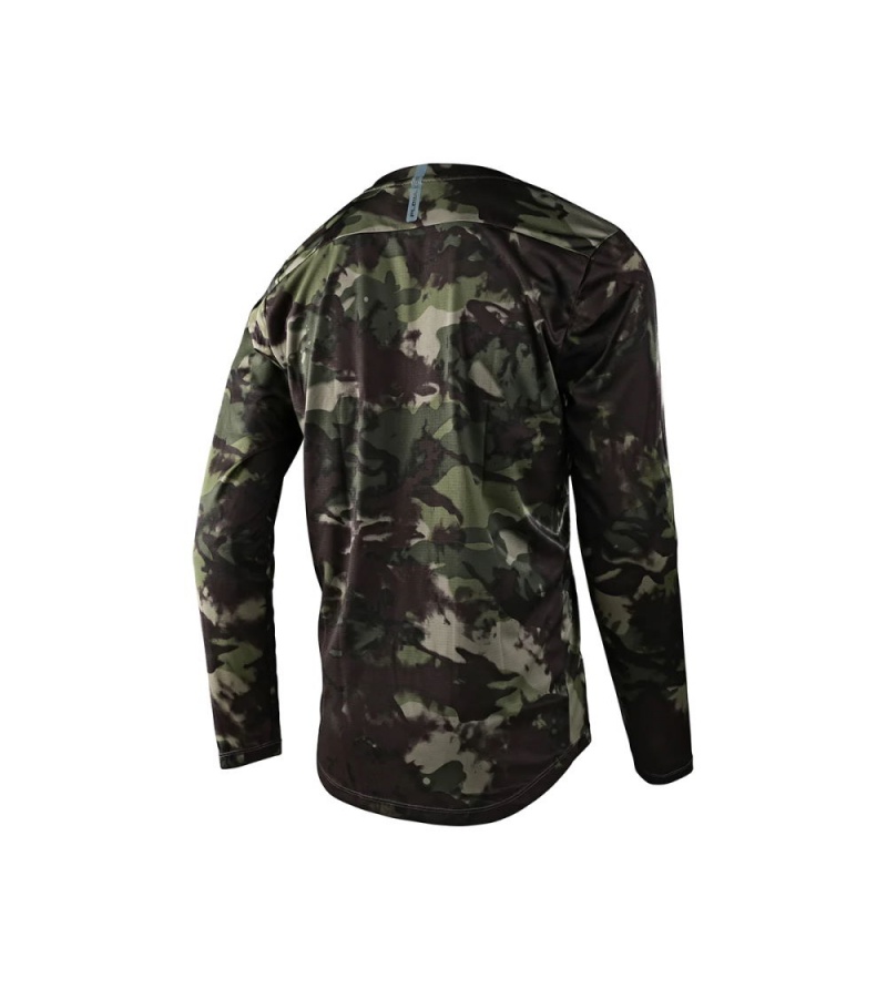 Troy Lee Designs Μπλούζα Flowline LS Covert Army Green 2 Troy Lee Designs Μπλούζα Flowline LS Covert Army Green - Image 2