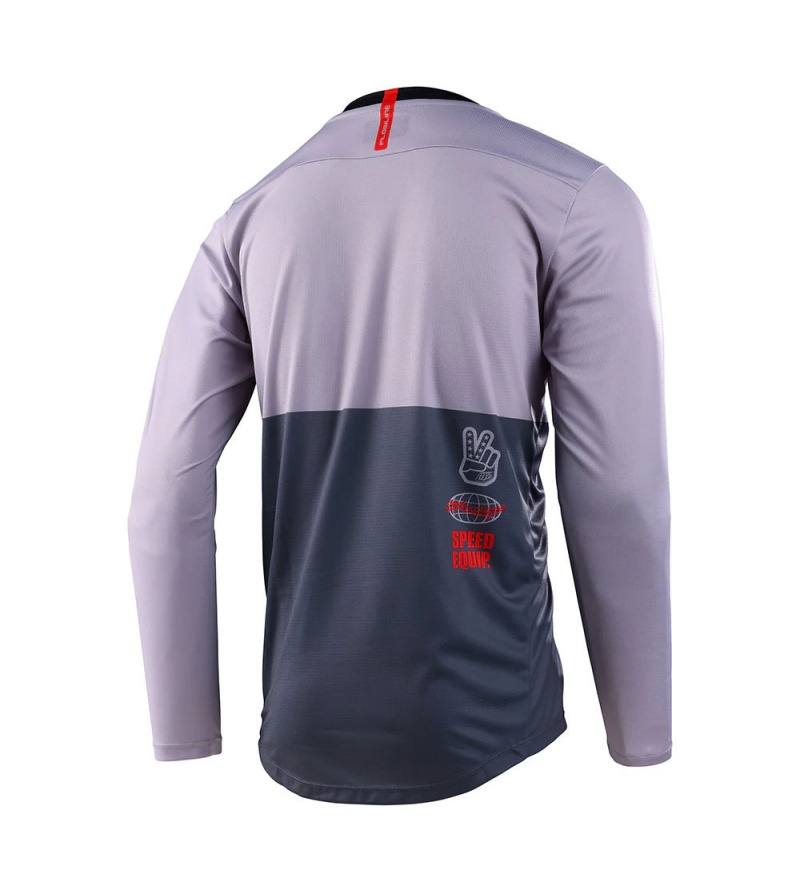 Troy Lee Designs Μπλούζα Flowline LS Scripter Charcoal - Image 2