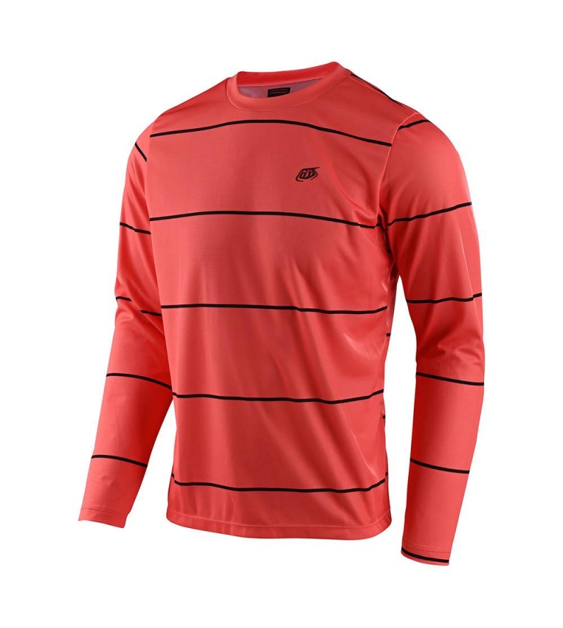 Troy Lee Designs Μπλούζα Flowline Stacked Coral