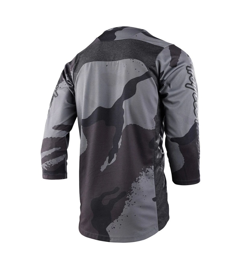 Troy Lee Designs Μπλούζα MTB Ruckus Camber Camo Black Heather - Image 2