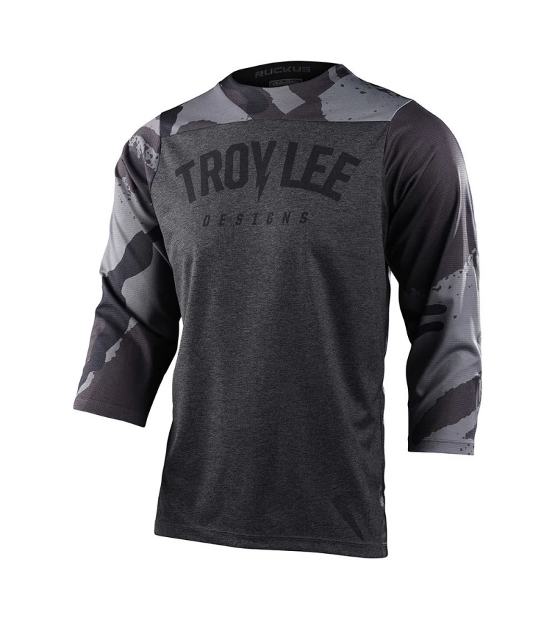 Troy Lee Designs Μπλούζα MTB Ruckus Camber Camo Black Heather