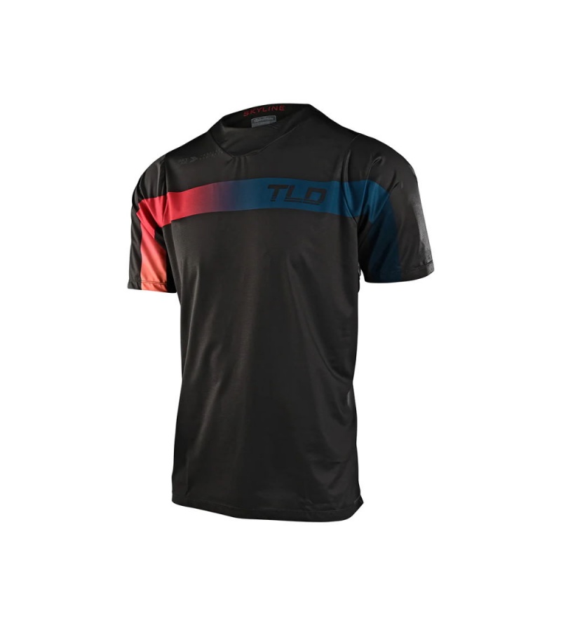 Troy Lee Designs Μπλούζα MTB Skyline Jet Fuel Carbon 1 Troy Lee Designs Μπλούζα MTB Skyline Jet Fuel Carbon