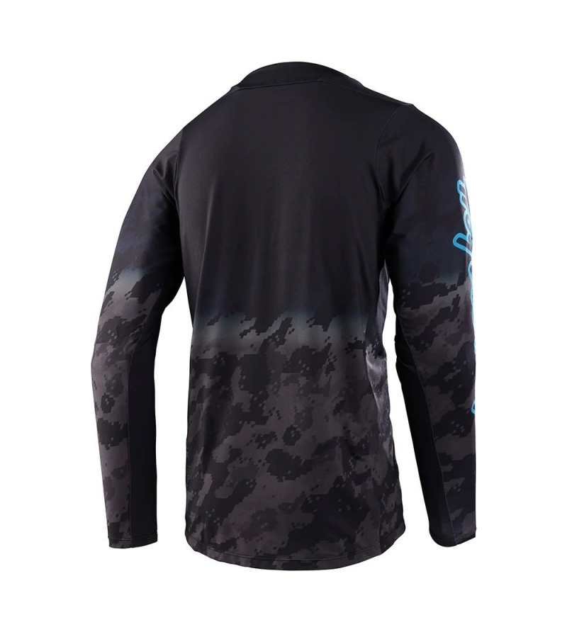 Troy Lee Designs Μπλούζα Skyline LS Fader Digi Black - Image 2