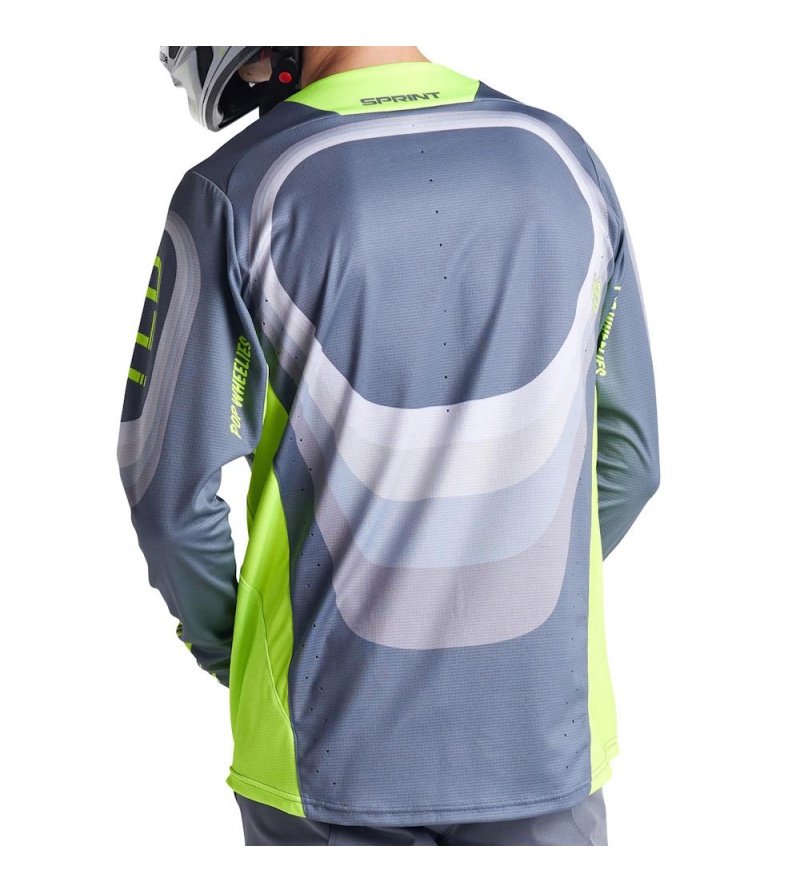 Troy Lee Designs Μπλούζα Sprint Reverb Charcoal - Image 4