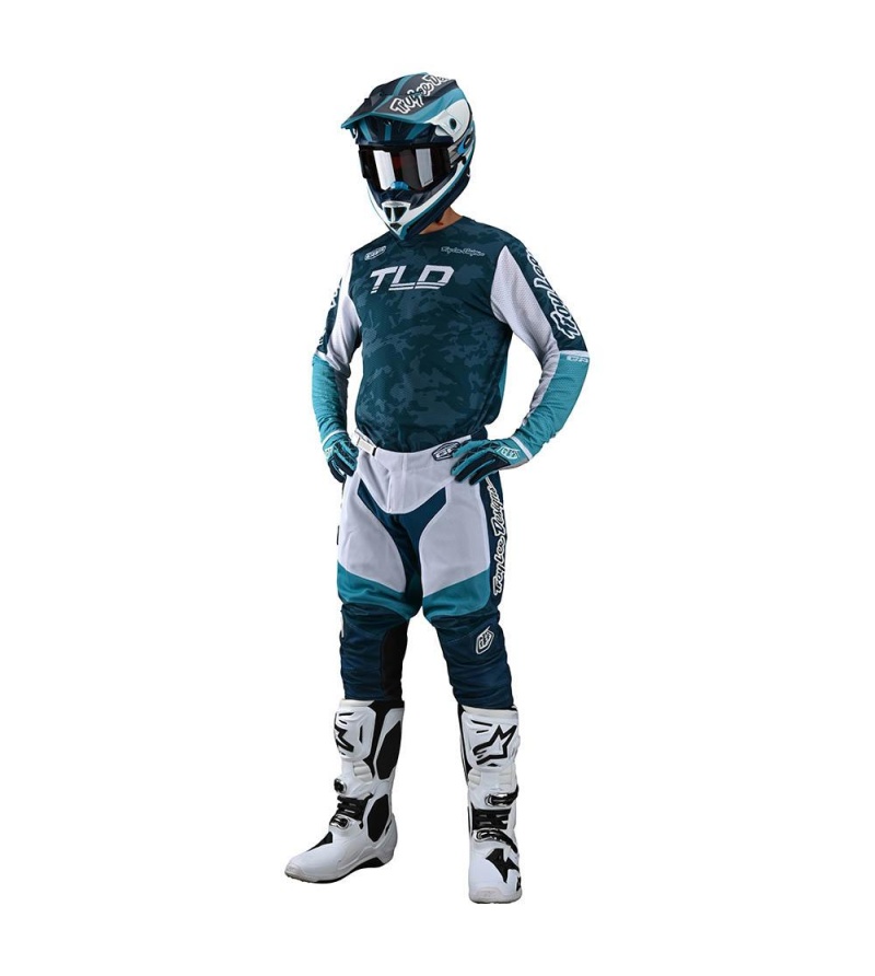 Troy Lee Designs Μπλούζα ΜΧ GP Air Veloce Camo Marine - Image 2
