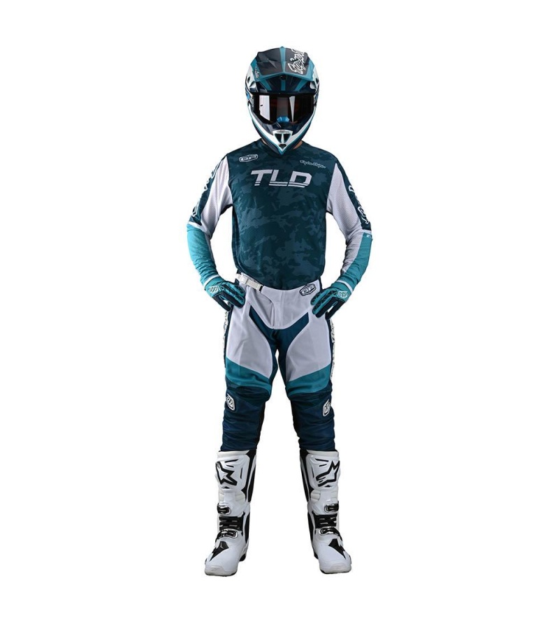 Troy Lee Designs Μπλούζα ΜΧ GP Air Veloce Camo Marine - Image 4