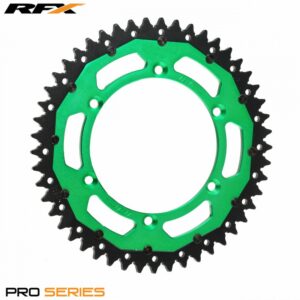 Γρανάζι Πίσω RFX Armalite “TWIN-RING” για Kawasaki KX & KXF (Green 49T)