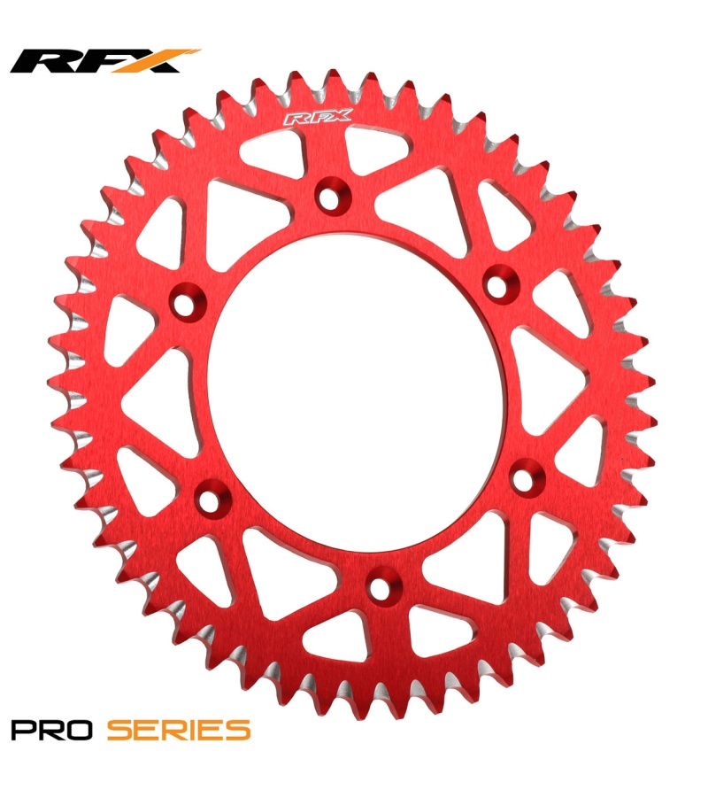 Γρανάζι Πίσω Αλουμινίου RFX Elite για Honda CR125 & CRF (Red 52T)