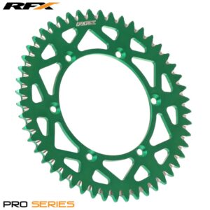 Γρανάζι Πίσω Αλουμινίου RFX Elite για Kawasaki KX & KXF (Green 51T)