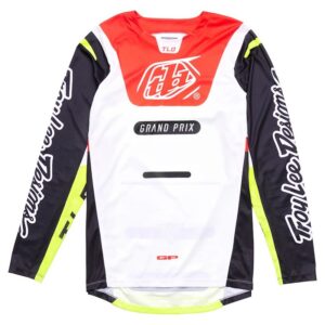 Troy Lee Designs Μπλούζα Youth Gp Pro μίξη άσπρο και Glo red