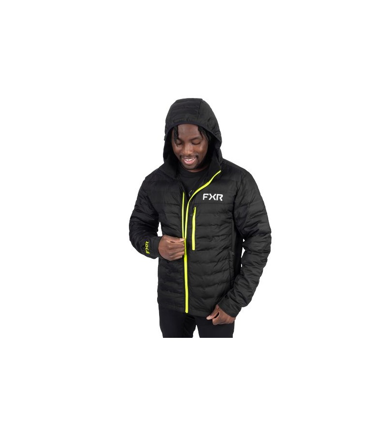 FXR Μπουφάν Podium Hybrid Quilted Black / HiVis - Image 3