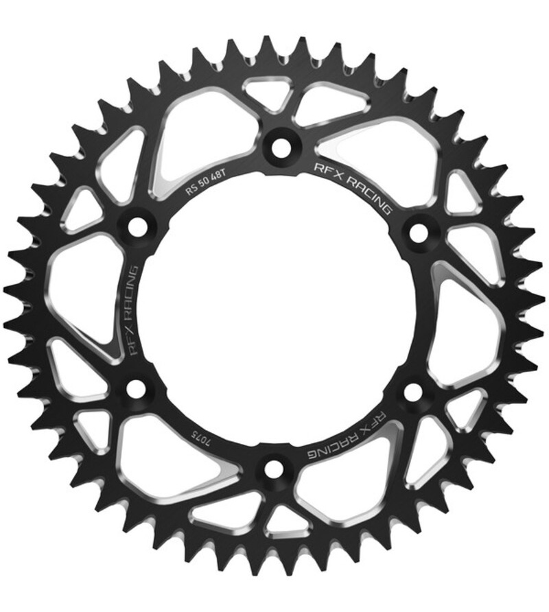 Γρανάζι Πίσω Αλουμινίου RFX Elite Black 53T