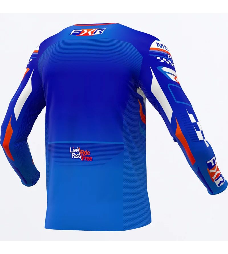 FXR Μπλούζα MX Podium Gladiator Blue / White / Nuke Red 2 FXR Μπλούζα MX Podium Gladiator Blue / White / Nuke Red - Image 2