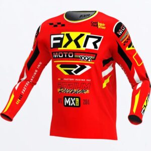 FXR Μπλούζα MX Podium Gladiator Red / Black / Yellow