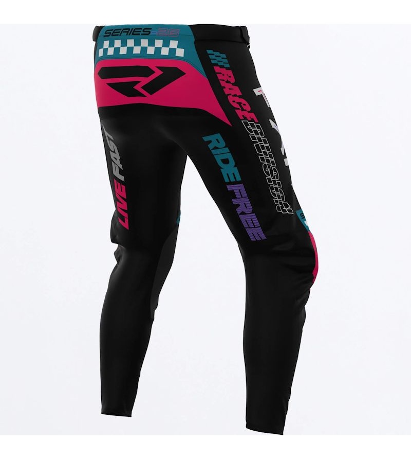 FXR Παντελόνι MX Podium Gladiator Black / Coral / Teal - Image 2