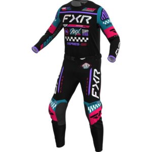 Στολή FXR MX Podium Gladiator Black / Coral / Teal