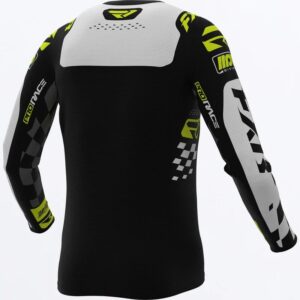 fxr blouza mx revo daytona black white hivis 1