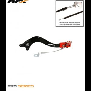 Πετάλ Πίσω Φρένου Flex, RFX Pro (Μαύρο/Πορτοκαλί)