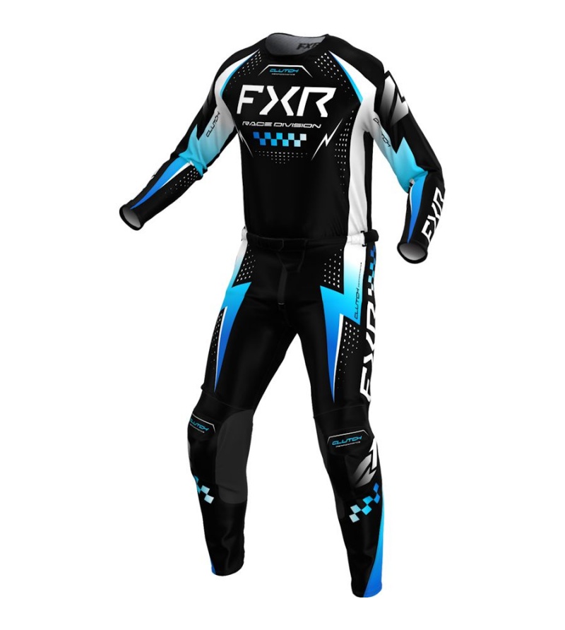 Στολή FXR MX Clutch Pro Black / Blue / White 1 Στολή FXR MX Clutch Pro Black / Blue / White