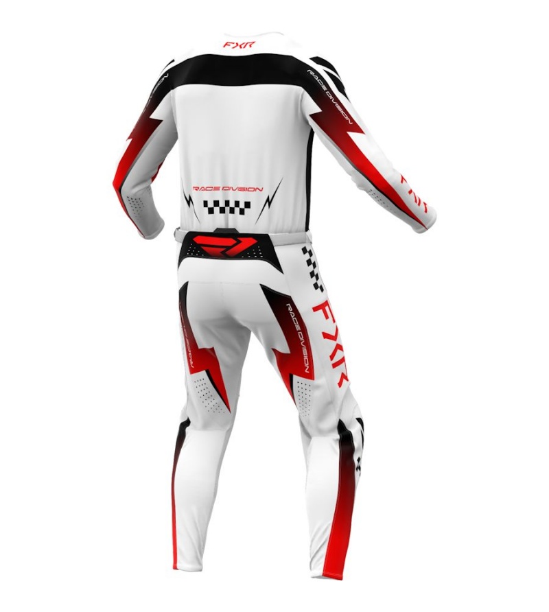 Στολή FXR MX Clutch Pro White / Red / Black 2 Στολή FXR MX Clutch Pro White / Red / Black - Image 2